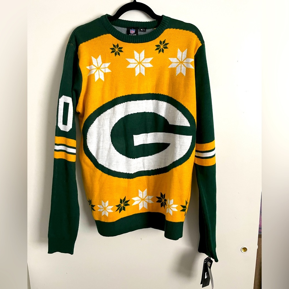 NFL Green Bay Packers Ugly Christmas Sweater Large NWT